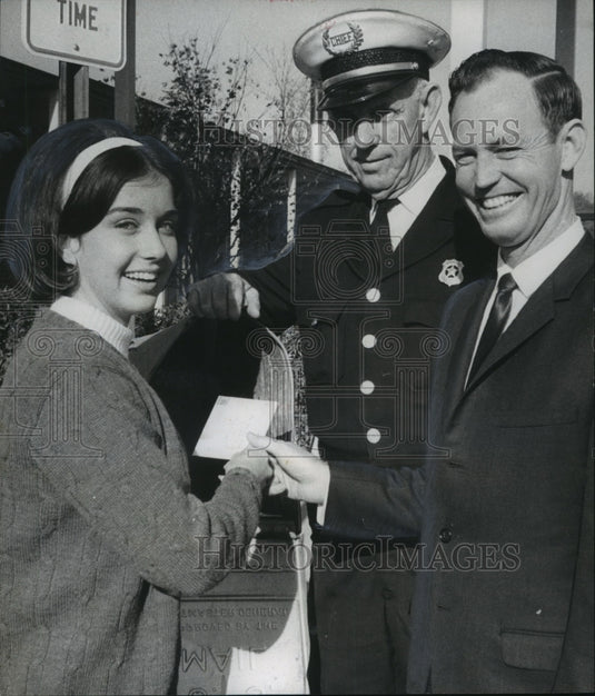 1966, Vestavia Police Chief W.O. Haynes & Principal Thomas Gann - Historic Images