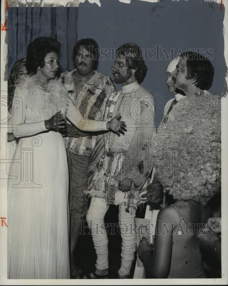 1974, Alabama's First Lady Greets Cast of Shakespeare Actors - Historic Images