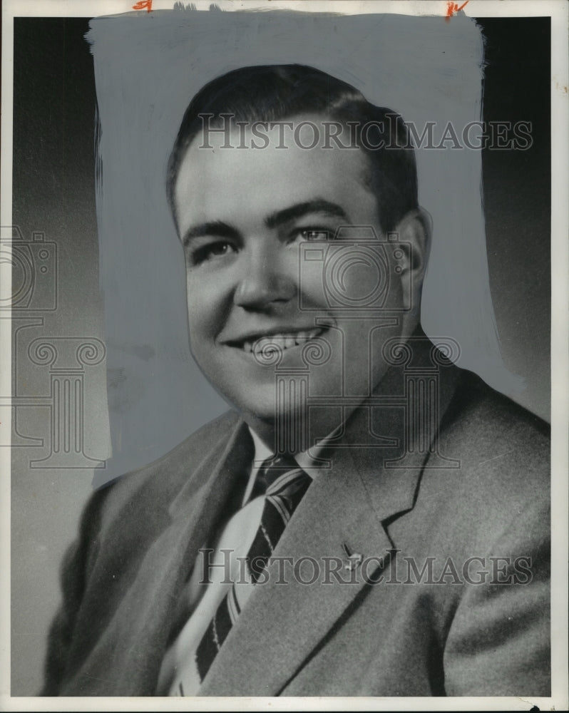 1961, Portait of insurance executive and singer Kyle K. Vess - Historic Images