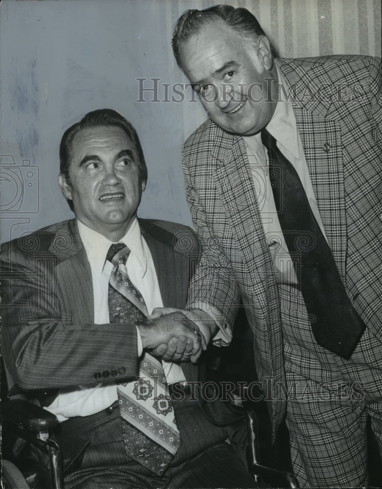 1974, State Representative Bobby Timmons with Governor George Wallace - Historic Images