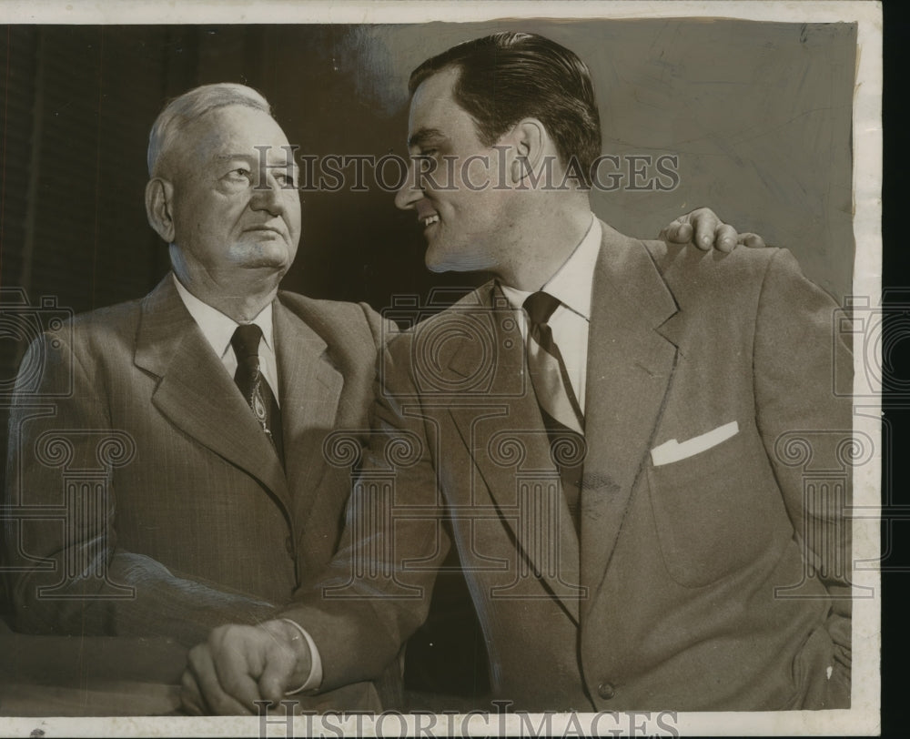 1952, W.W. Malone & Jeff deGraffenried, Alabama politicians - Historic Images