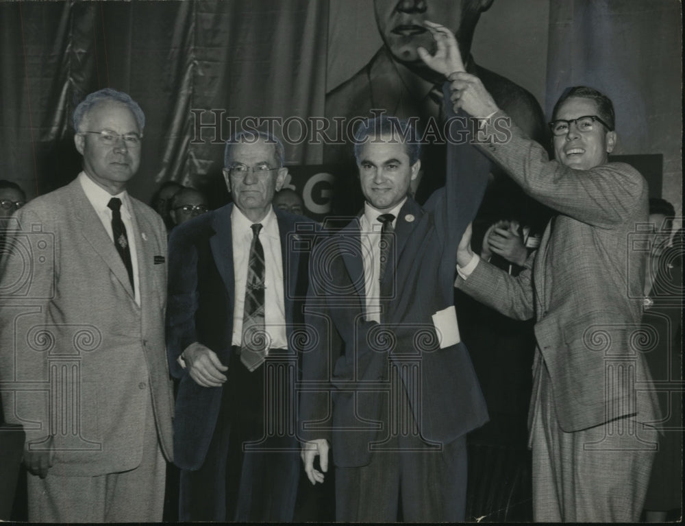 1968, Alabama Gubernatorial Candidate George Wallace and Supporters - Historic Images