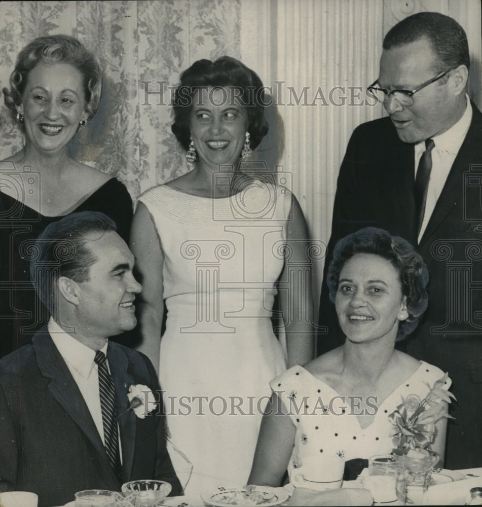 1963, Governor George C. Wallace of Alabama with Supporters at Dinner - Historic Images