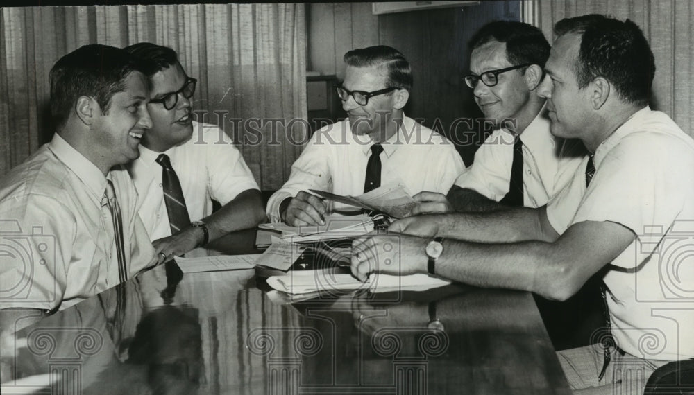 1969, Miss Alabama Scholarship Committee Meets About Contestants - Historic Images