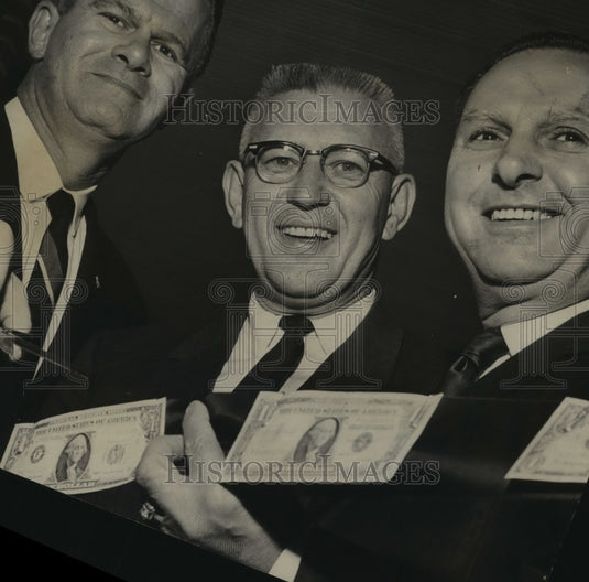 1965, Jesse Todd, developer of Vestavia Mall, at ribbon cutting - Historic Images
