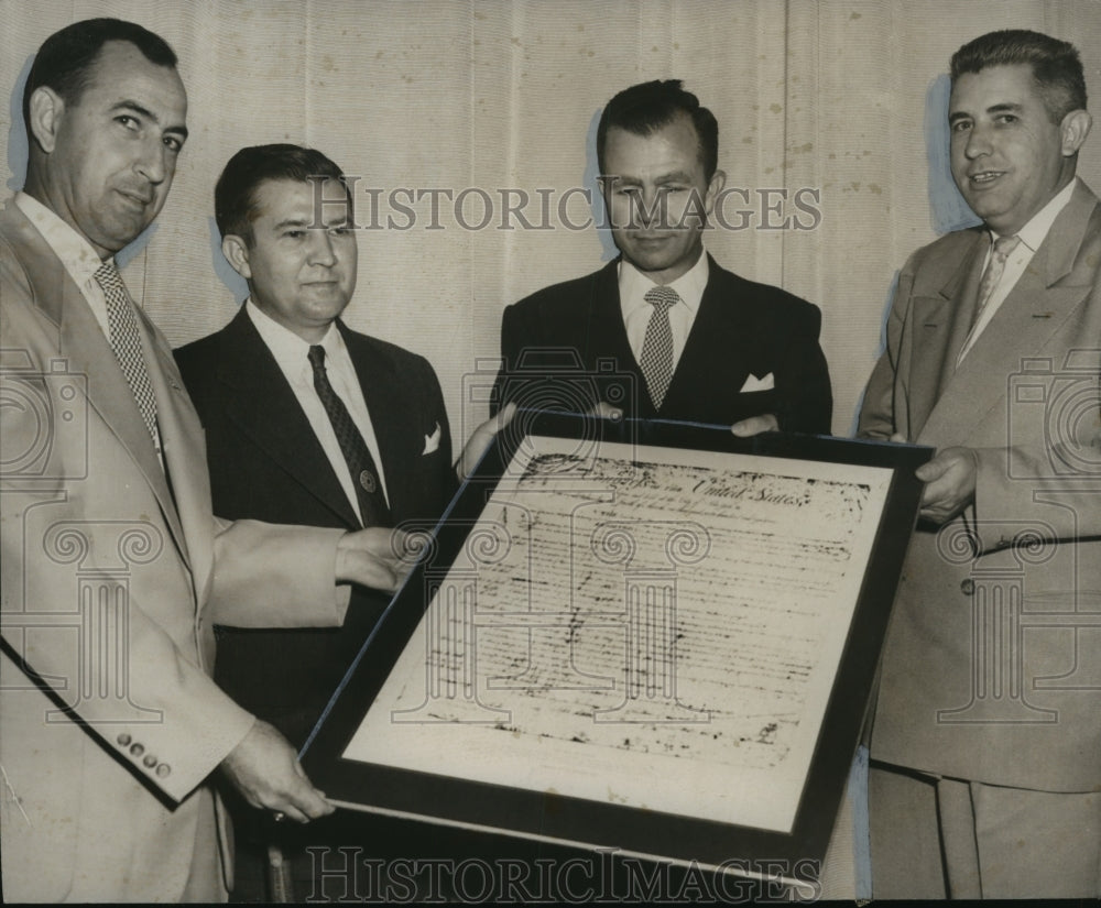 1954 Congressman Kenneth Roberts at Dedication of Freedom Shrine - Historic Images