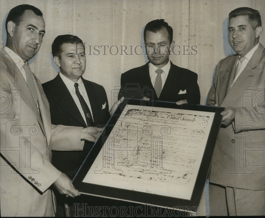 1954 Congressman Kenneth Roberts at Dedication of Freedom Shrine - Historic Images