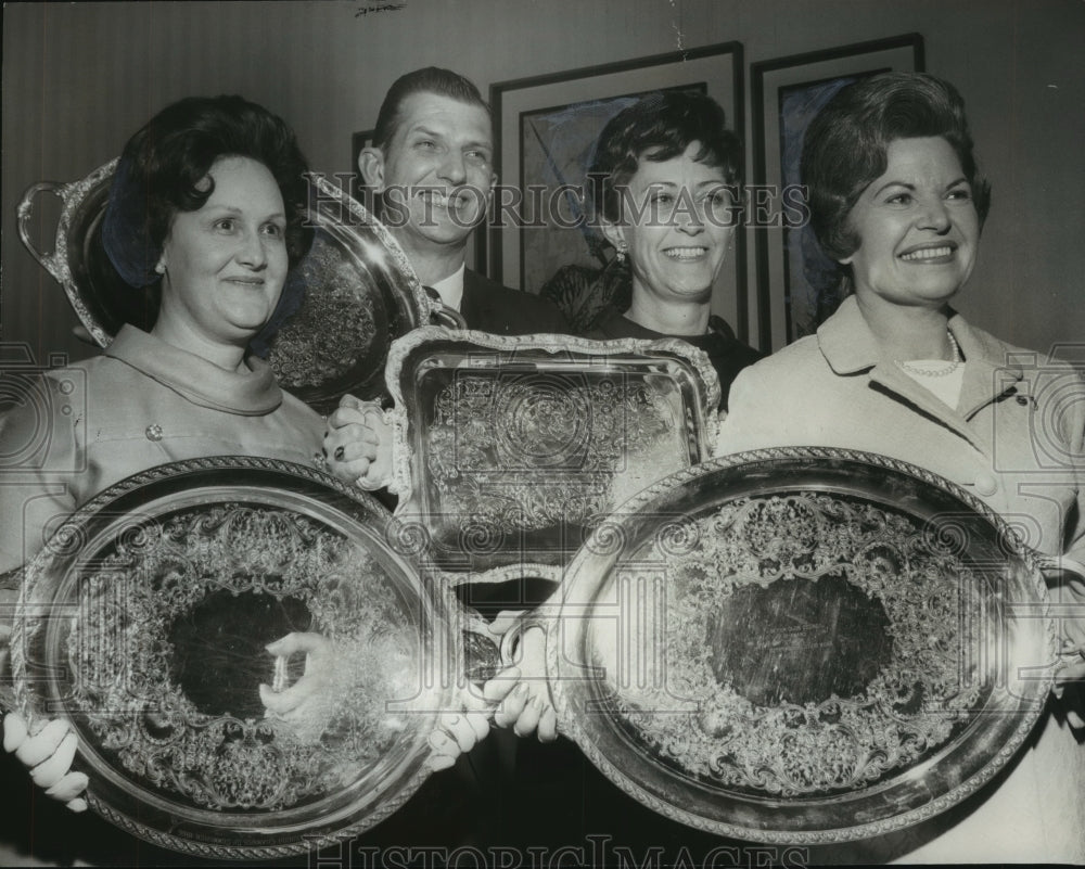 1969 Press Photo Club Members Receive Silver Platter Awards - abno10080-Historic Images