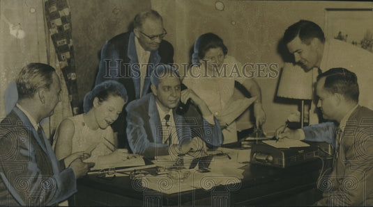 1958, People at John Patterson campaign headquarters, Birmingham, AL - Historic Images