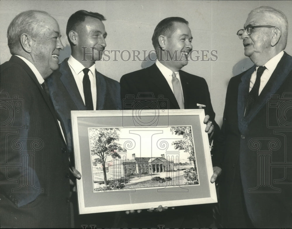 1961, Frank P. Samford &amp; others, gym dedication, Howard College, AL - Historic Images