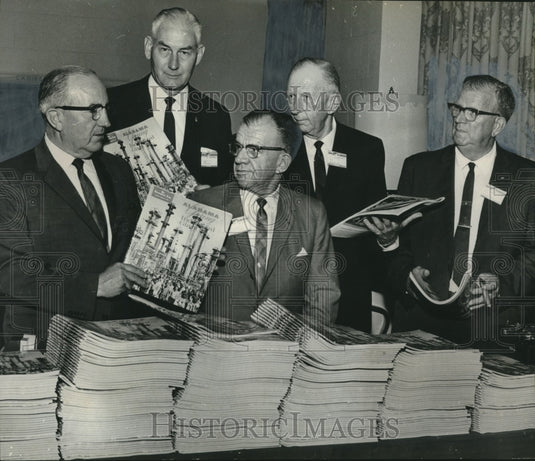 1965, Convention Attendees Review "Alabama, Young Industrial Giant" - Historic Images