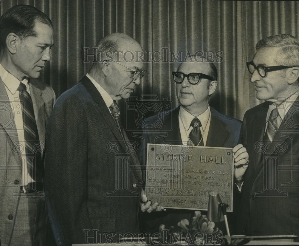 1970 Mervyn H. Sterne Honored by Naming of Hall at Temple Emanu-el - Historic Images