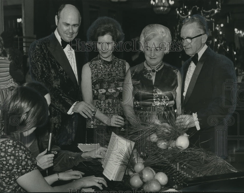 1971, Guests at Birmingham Press Club Party at the Tutwiler Hotel - Historic Images