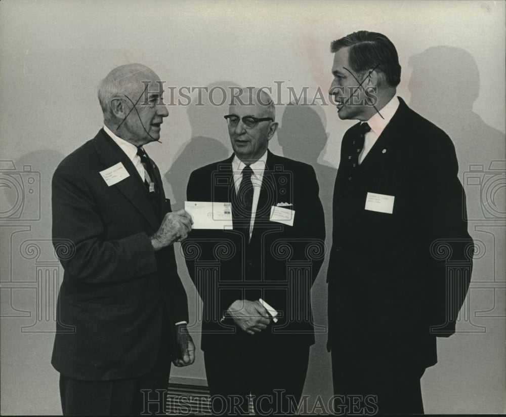 1970, Business executive Harris Saunders Sr. and two other men - Historic Images