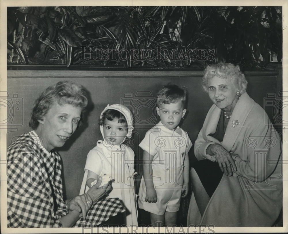 1965, Mrs. Whitfield Stokes &amp; Mrs. Darius Thomas, scribblers members - Historic Images