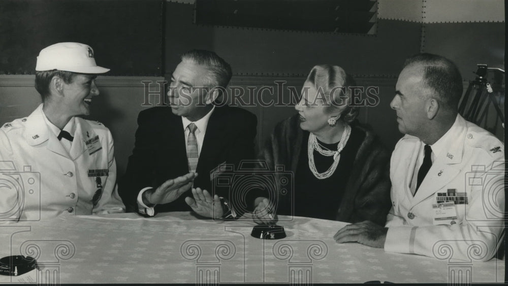 1959, Redstone Arsenal Missile Command Officials at Meeting - Historic Images