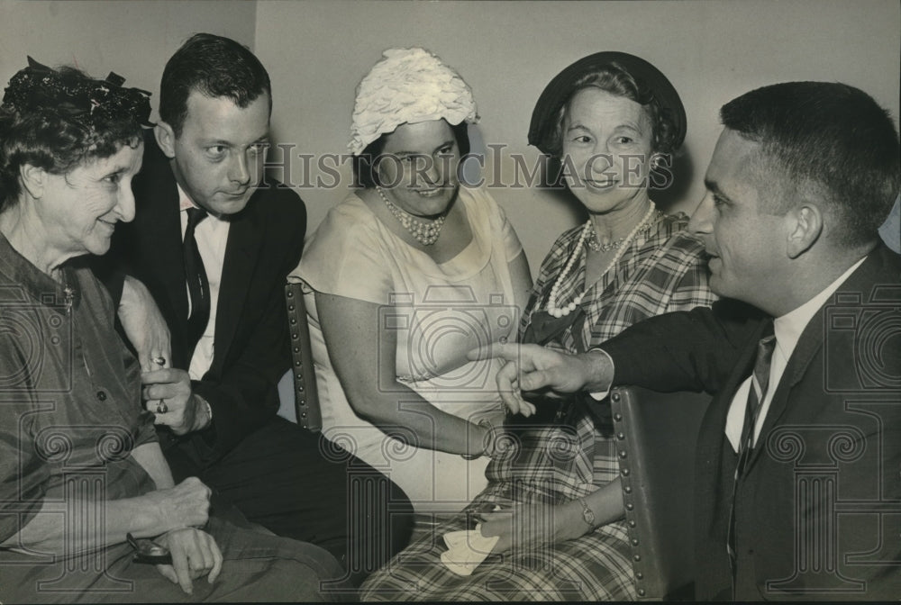 1964 Mrs. Richared Peacock & others, civic club meeting - Historic Images