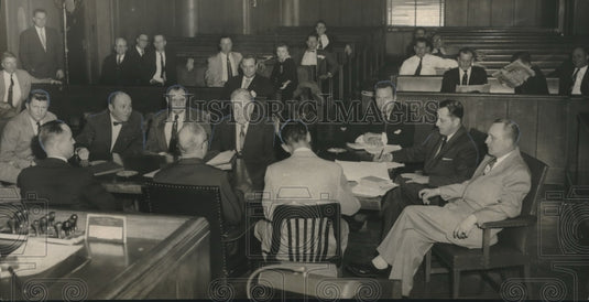 1955, Judge J. Russell McElroy's courtroom, Albert Fuller trial, AL - Historic Images