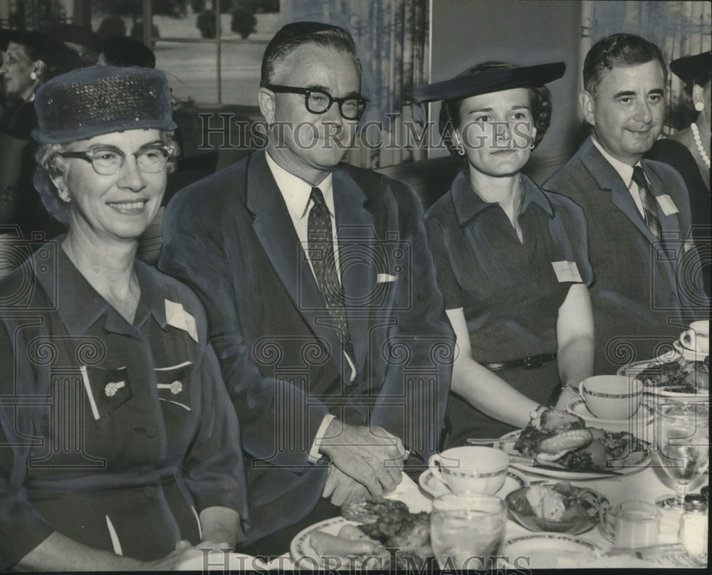 1957, Mr. &amp; Mrs. Howard Phillips &amp; others, luncheon, Vestavia, AL - Historic Images