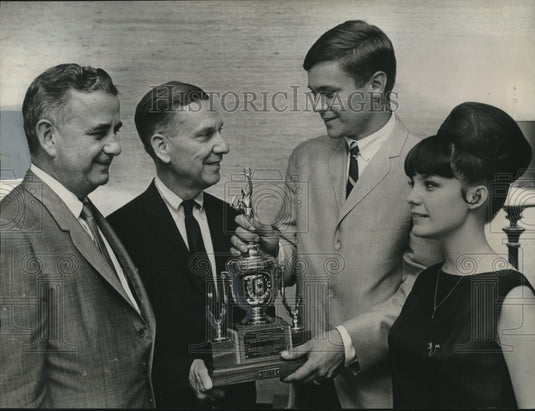1965, Dr, Howard Phillips & others, award presentation - abno10763 - Historic Images