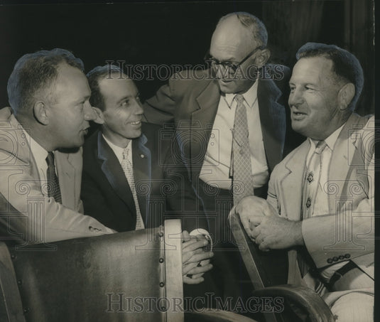 1955, L.B. Sullivan & graduates of FBI Academy, Birmingham, Alabama - Historic Images