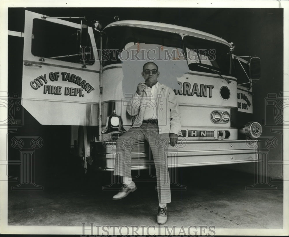 1982, Chief Wear, Tarrant, Alabama, Fire Department at Fire Station - Historic Images