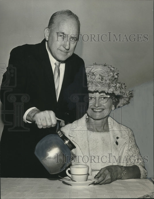 1966, O.D. Smith of Alabama Power Company, Employee Margaret Dillon - Historic Images