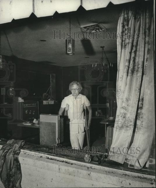1973, Survivor of Tornado in Brent, Alabama - abno11045 - Historic Images