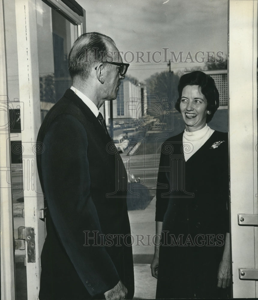 1966 Tuberculosis Assoc. Members Elsie Mae Taylor, Charles McCless - Historic Images