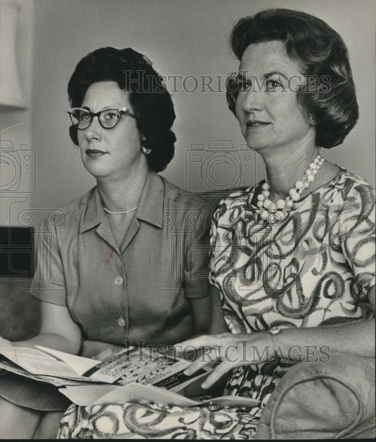 1964, Vice and President of Children's theater make plans - abno11288 - Historic Images