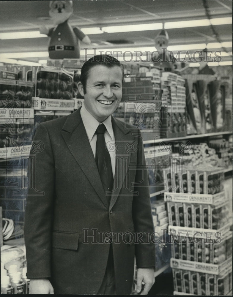 1971, Leon Sargent, Manager of Bruno's Drug Store - abno11331 - Historic Images