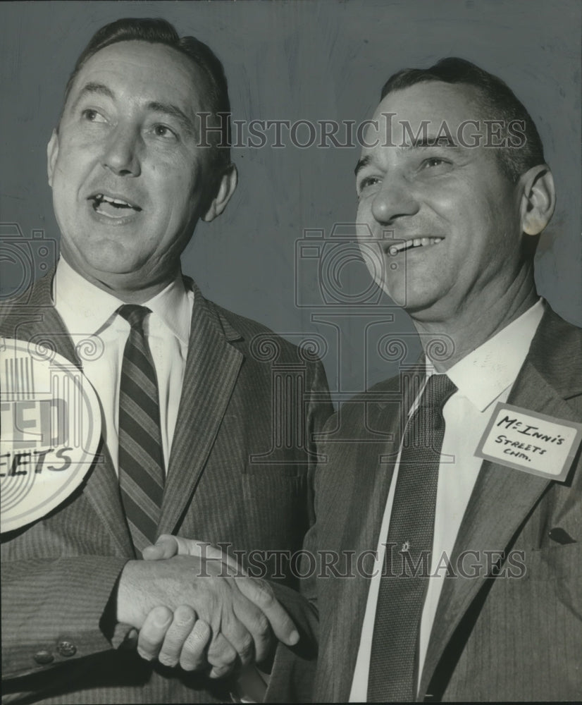 1961, United Appeal Campaigners J.C. Tate and Cecil McInnis - Historic Images