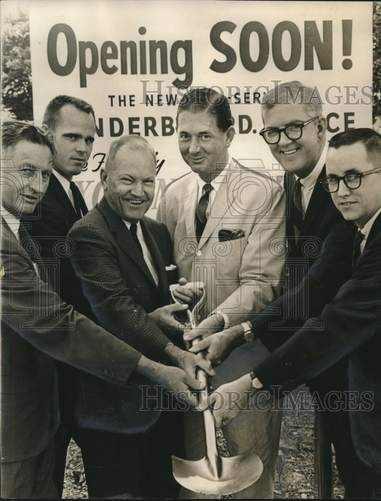 1965 Groundbreaking of New Exchange Security Bank - Historic Images