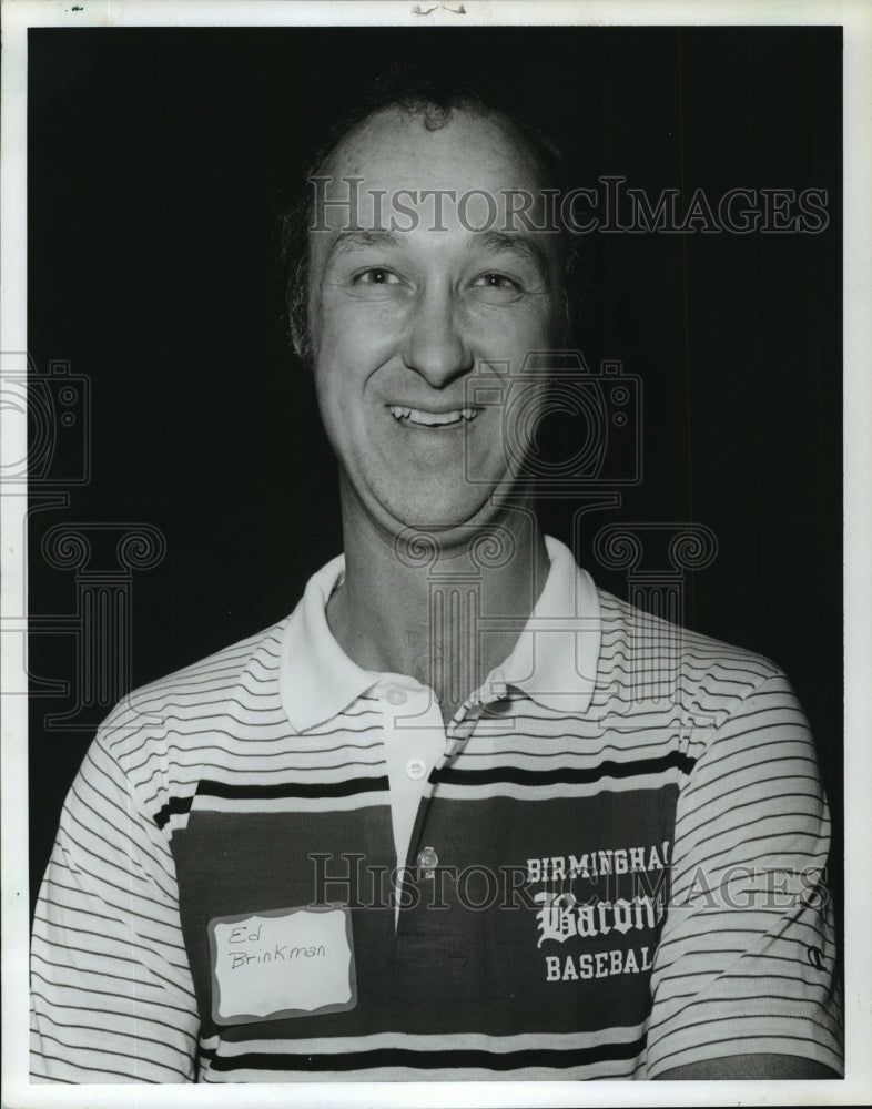 1982 Press Photo Alabama-Birmingham Baron's new baseball manager, Eddie Brinkman - Historic Images