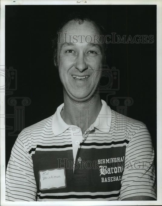 1982 Press Photo Alabama-Birmingham Baron's new baseball manager, Eddie Brinkman - Historic Images