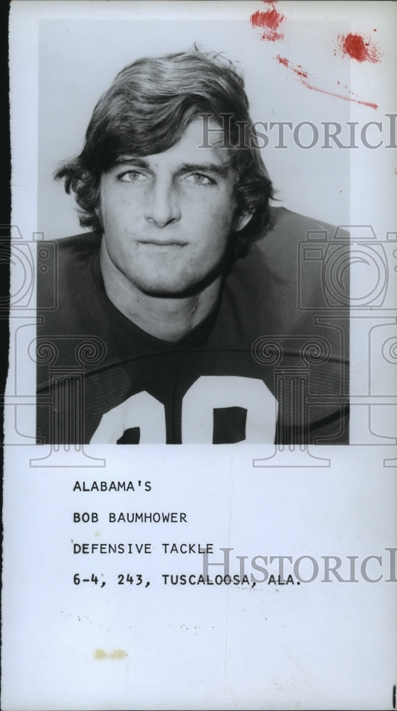 1981 Press Photo Alabama&#39;s football player, Bob Baumhower, defensive tackle. - Historic Images