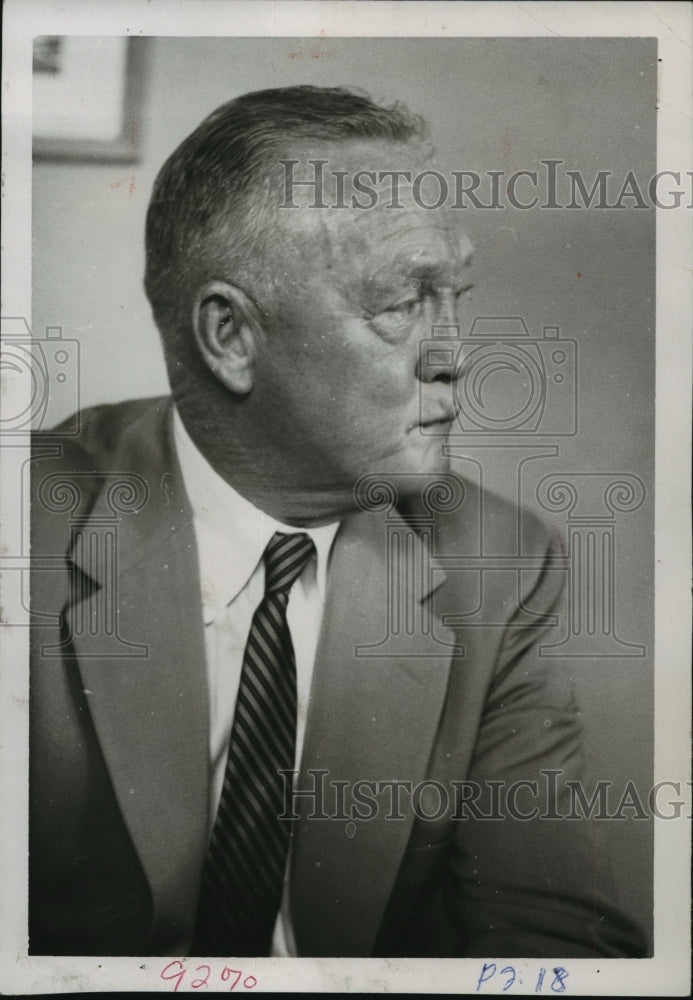 1958 Press Photo Former Alabama head football, Harold "Red" Drew. - abns01411- Historic Images