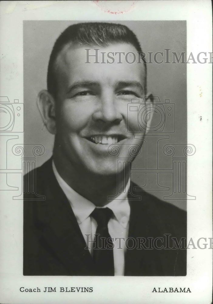 1964 Press Photo Football Jim Blevins At Jacksonville State - Alabama- Historic Images