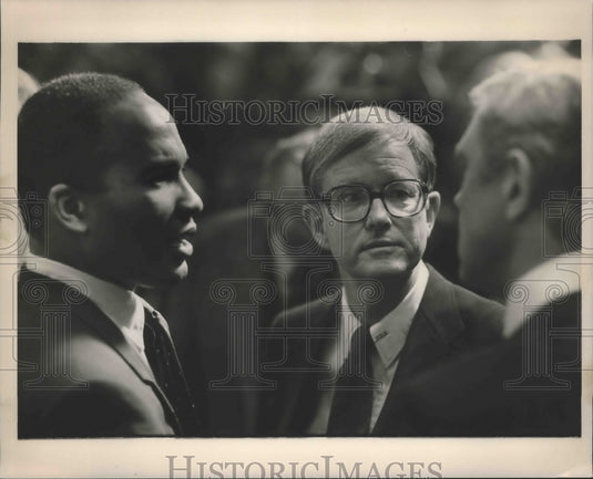 Press Photo Alabama assistant football coaches meeting. - abns02091- Historic Images