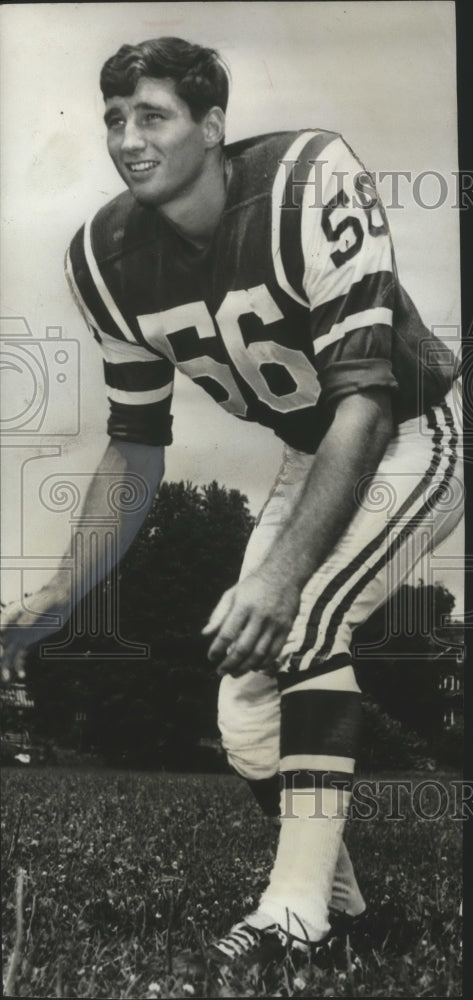 1968 Press Photo Alabama-Homecoming, for Ex-Bama Paul Crane with Jets here. - Historic Images