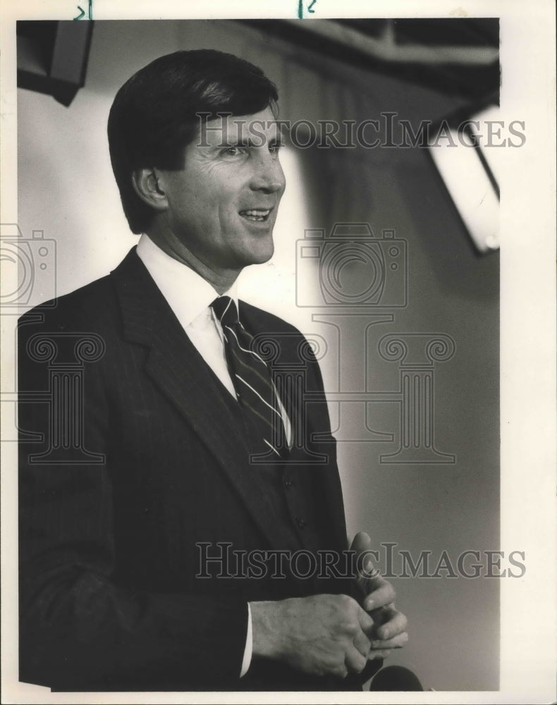 1987 Press Photo Alabama&#39;s head football coach, Bill Curry - abns02408- Historic Images