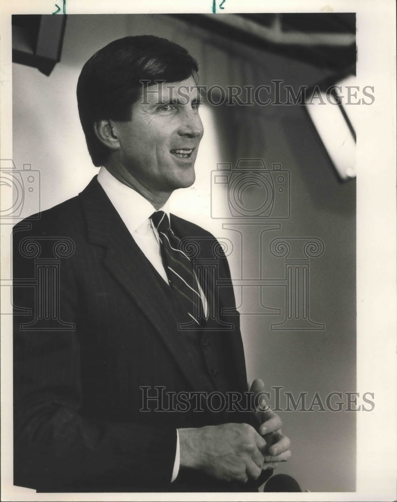 1987 Press Photo Alabama's head football coach, Bill Curry - abns02408- Historic Images