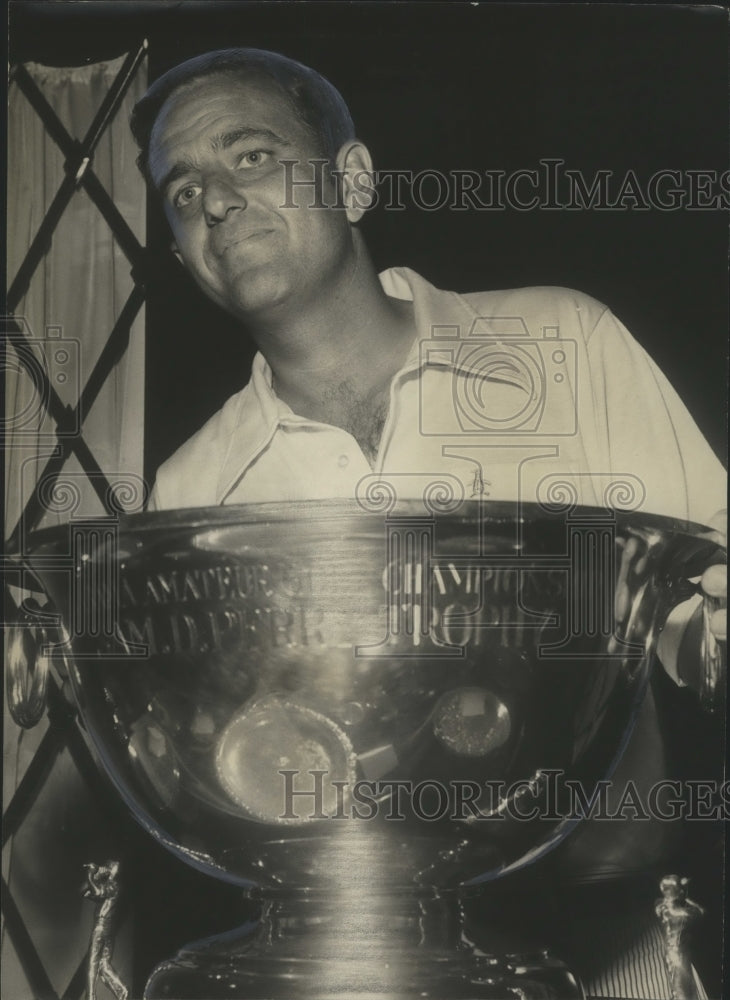 1971 Press Photo-Golfer Jackie Cummings, seizes third state amateur crown.- Historic Images