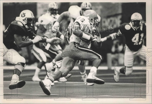 Press Photo Auburn And Syracuse Universites Playing Football In The Sugar Bowl- Historic Images
