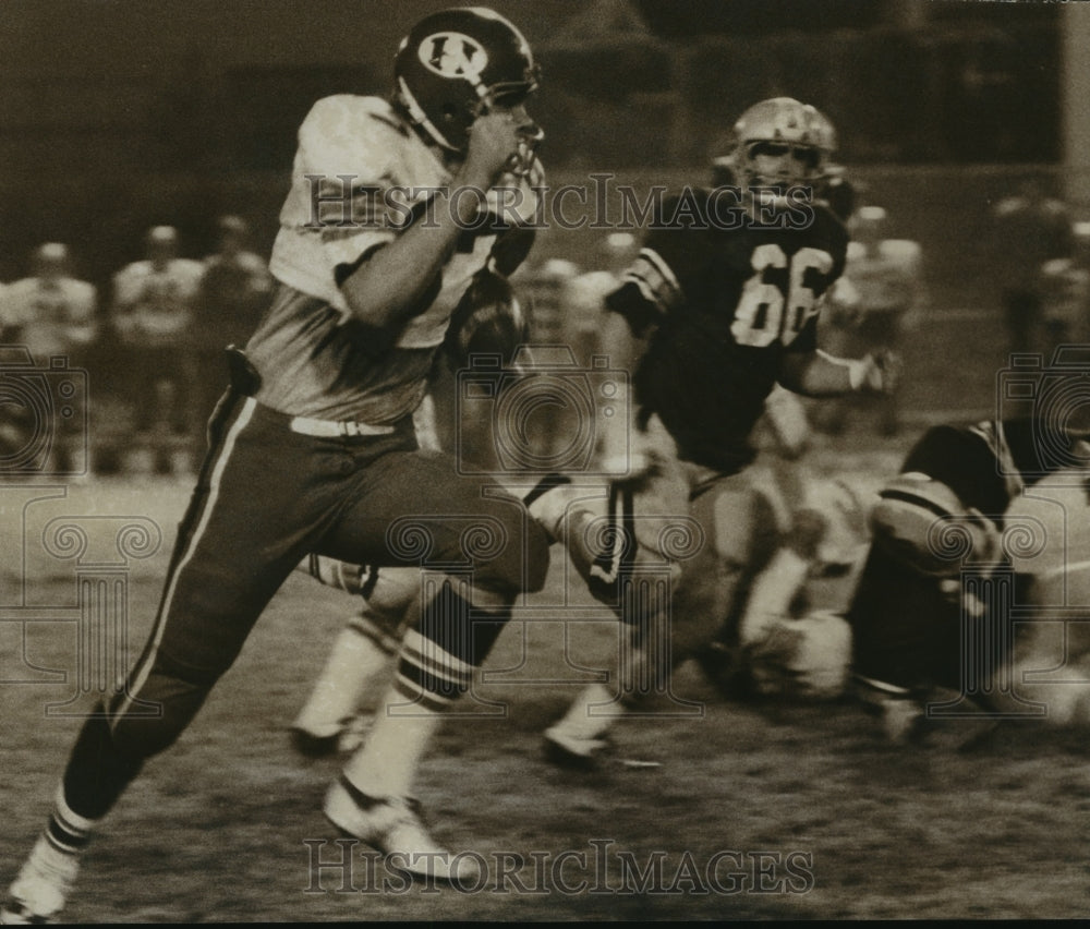 1974 Press Photo Homewood High Football&#39;s Wade Kirkpatrick Versus Mountain Brook- Historic Images