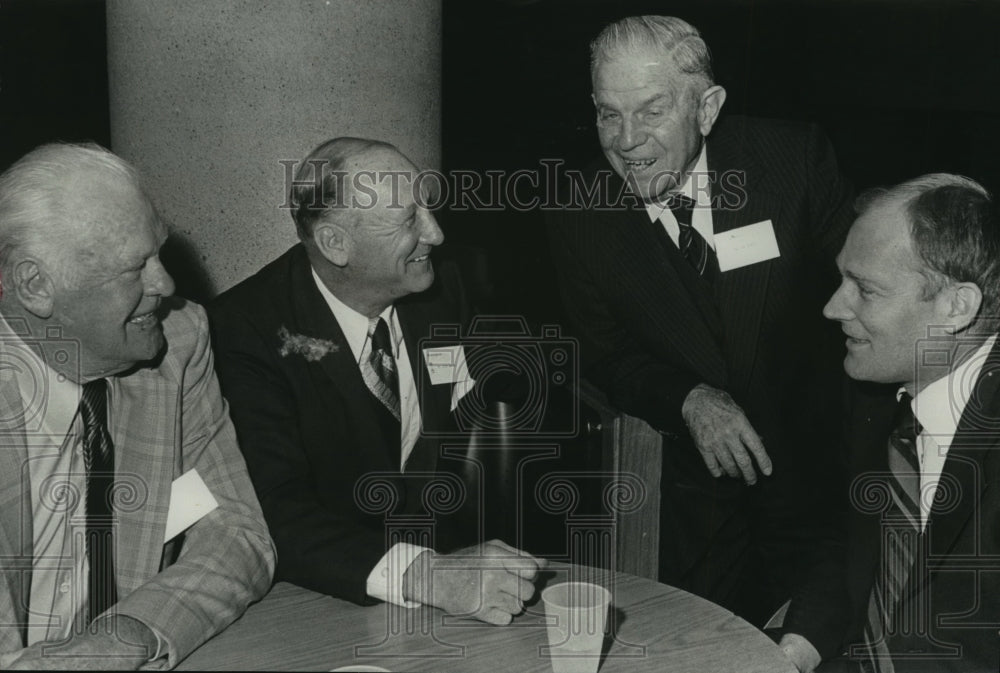 1977 Press Photo Rip And Joe Sewell, Dixie Walker, John Bassett At Hall Of Fame - Historic Images