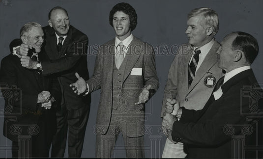 1979 Press Photo Hobson, Sewell, Walker, House And Stanky At Sports Hall Of Fame - Historic Images