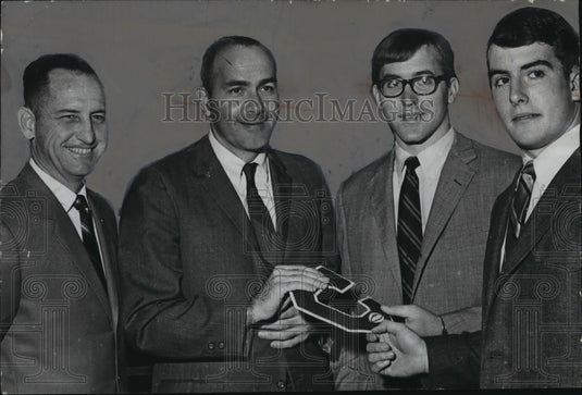 1968 Athletic Director Legg Views Carroll High Football Letter Award - Historic Images