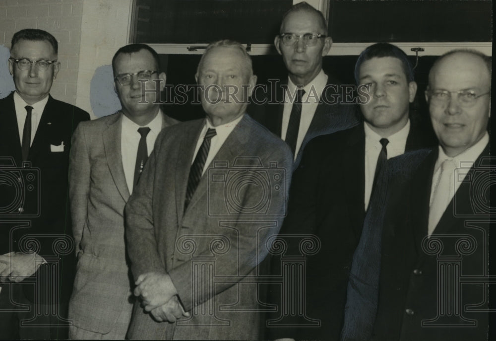 1961 Press Photo Distinguished Guests At Decatur&#39;s Football Celebration Banquet - Historic Images