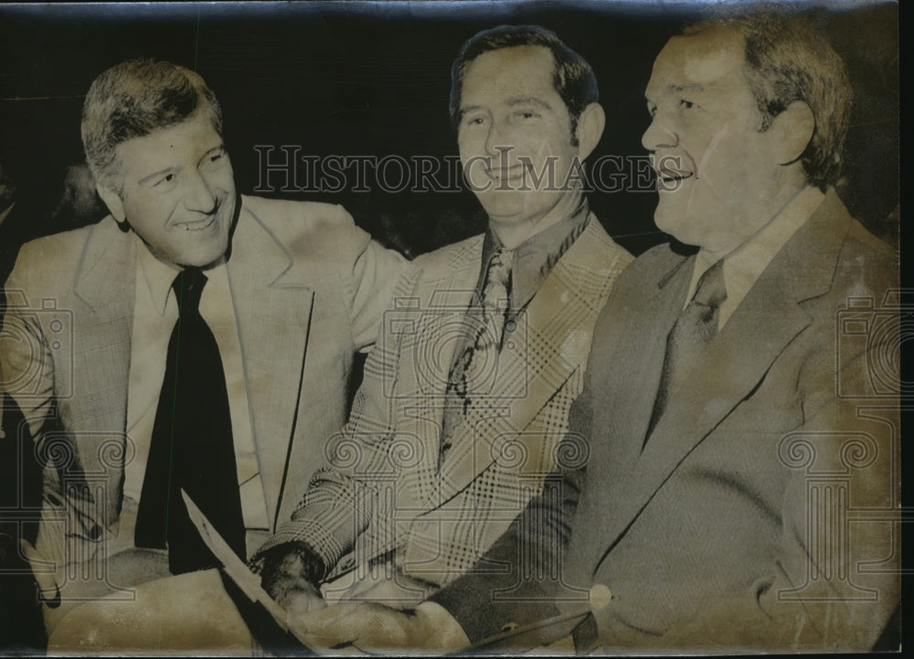 1975 Press Photo New Major League Baseball Managers Grammas, Kuehl And Frazier- Historic Images